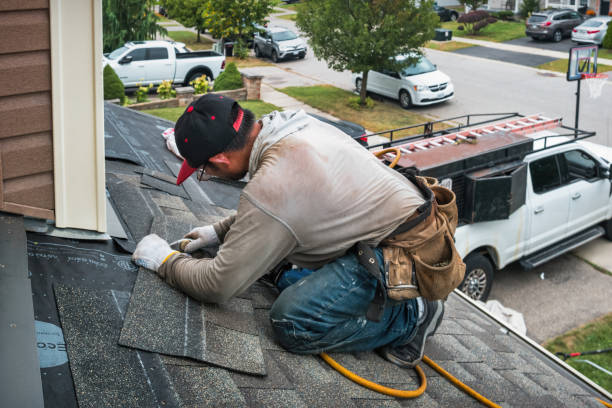 Professional Roof Leak Repair technician working in Leonardsville, NY